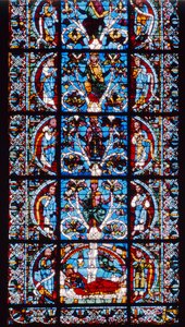 Jesseho strom (dolní polovina, detail) od Unbekannt Unbekannt