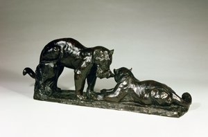 Dva jaguáři od Rembrandta Bugattiho (1885-1916) od Unbekannt Unbekannt