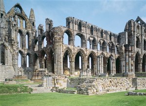 Pohled na Whitby Abbey, North Yorkshire od Unbekannt Unbekannt