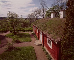 Pohled na dům a zahrady Carla Linnaea, Hammarby, Uppsala, Švédsko foto od Unbekannt Unbekannt