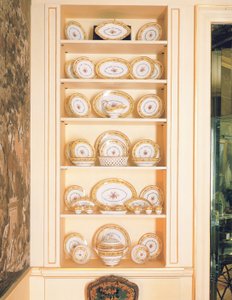 Večerní služba v Paříži (Rue des Crussol), kolem 1792-95 (porcelán) od Unbekannt