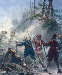 Vendeta mezi dvěma znepřátelenými lupičskými gangy od Unbekannter Künstler