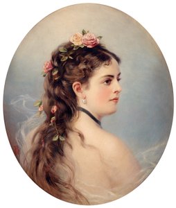 Adela-Juana-Maria, známá jako Adelina Patti (olej na plátně) od Unbekannter Künstler