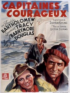 Plakát filmu Captains Courageous od Victora Fleminga s Freddiem Bartholomewem (dítě), Spencerem Tracym a Lionelem Douglasem 1937 (podle Rudyarda Kiplinga) od Unbekannt