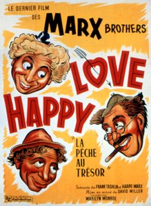 Plakát k filmu Treasure Fishing, LOVE HAPPY od DAVIDMILLERA s bratry Marxovými 1949 od Unbekannt