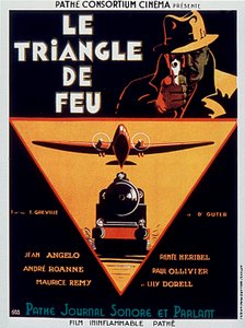 Plakát k filmu Ohnivý trojúhelník od Edmonda Grevilla s Jean Angelo 1932 od Unbekannt