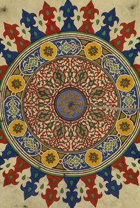 Madrasa Al-Adiliyah, kupole, výzdoba (foto) od Hippolyte Lalaise Devéria