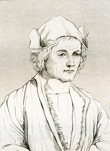 Otec Albrechta Dürera podle malby od Albrechta Dürera v roce 1497 z „Historické galerie portrétů a maleb“, vydané v roce 1808 od Unbekannt