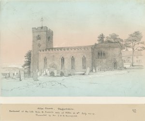 Alton Church: kresba tužkou, nd [?19. století] od Unbekannt