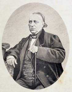 Antonio Bergnes de las Casas (1801 - 1879), španělský učenec a rektor Barcelonské univerzity, z „El Mundo Ilustrado“, publikoval Barcelona od Unbekannt