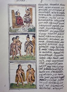 Aztécká společnost, IV. kniha Florentského kodexu, dvojjazyčná verze ve španělštině a nahuatlu, Obecná historie věcí Nového Španělska (Historia general de las cosas de Nueva Espana), aztécká civilizace od William M. Timlin