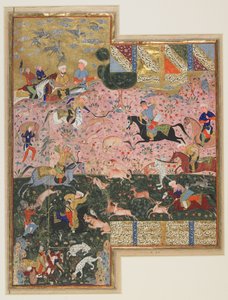 Bahram Gur lov od Unbekannter Künstler
