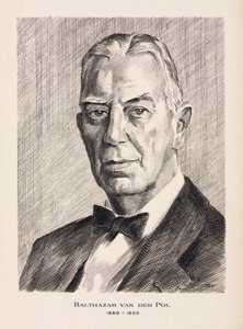 Balthazar van der Pol, holandský elektrotechnik, c 1930 od Unbekannt