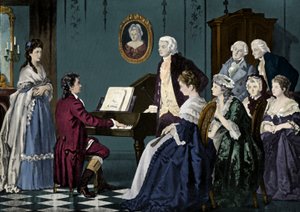 Beethoven hraje na Wolfgang Amadeus Mozart 