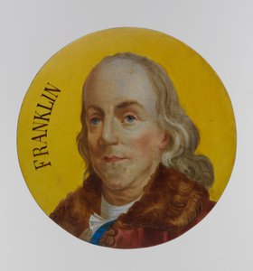 Benjamin Franklin (fajáns) od Unbekannt
