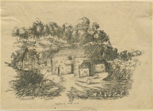 Biddulph - Knypersley Mill: litografie od Unbekannt