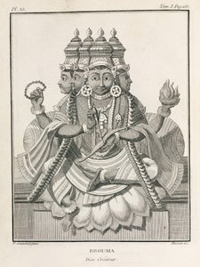 Brahma, hinduistický bůh stvořitele od Unbekannt