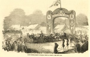 Britský koňský povoz v Bombaji, kolem roku 1800 (ilustrace) od Unbekannter Künstler