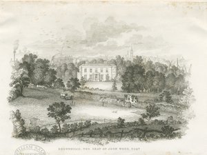 Burslem - "Brownhills" House: rytina a [?19. století] od Unbekannt