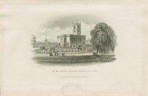 Burton-upon-Trent - Kostel St. Modwens: ocelorytina a [?19. století] od Unbekannt