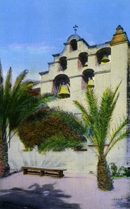 Kalifornie: San Gabriel Mission Bells, San Gabriel od Unbekannter Künstler