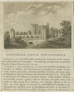 Caverswall Castle: mědirytina, 8. března 1776 od Unbekannt
