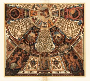 Stropní malba v galerii Uffizi ve Florencii od Unbekannter Künstler