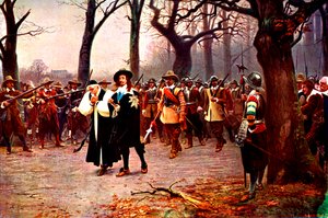 Karel I. na cestě k popravě od Unbekannter Künstler