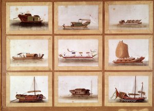 Čínské džunky Velkého Zheng He (Zheng-He nebo Cheng Ho) (1371-1433) nebo Hajji Mahmud (arabské jméno), čínský eunuch a námořní průzkumník. od William M. Timlin