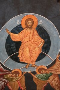 Kristovo nanebevstoupení. Ortodoxní kostel Saint-Antoine-le-Grand Saint-Laurent-en-Royans Francie od Unbekannt