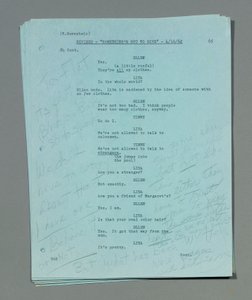 Sbírka volně revidovaných listů scénáře z posledního a nedokončeného filmu Marilyn Monroe, 