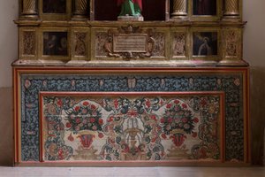 Kolegiátní kostel. Interiér. Severní ulička. Oltář (San Jose). Antependium. Olej na dřevě. 18. století. od Unbekannt