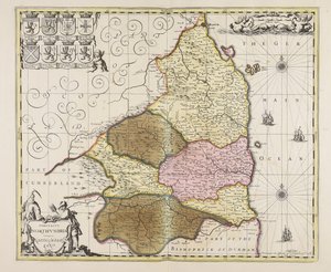 Comitatus Northumbria vernacule Northumberland od Unbekannter Künstler