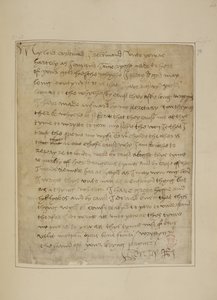 Bavlna MS Vespasian F iii fol.73 Dopis Jindřicha VIII Thomasi Wolseymu, červen 1518 (pero a inkoust na papíře) od Unbekannter Künstler
