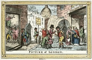 Cruikshank - obrázek zařízení London od Unbekannter Künstler
