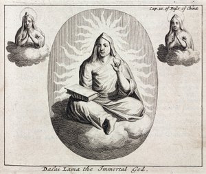 Dalajláma nesmrtelný Bůh, c 1700 od Unbekannt