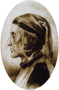 Dante Alighieri (kresba) od Unbekannter Künstler