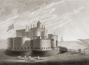 Deal Castle (rytina) od Unbekannter Künstler