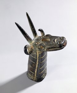Drak, symbol boha Marduka, pozdně asyrské období, cca 800-600 př.nl (bronz) od Unbekannt