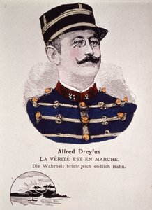 Dreyfusova aféra : pravda běží, počátek 20. století (rytina) od Unbekannter Künstler