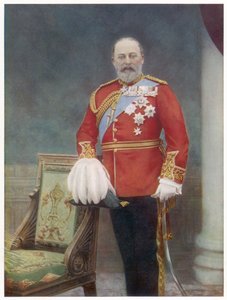 Edward VII (1841-1910), anglický král v letech 1901-1910, foto: Downey od Unbekannter Künstler