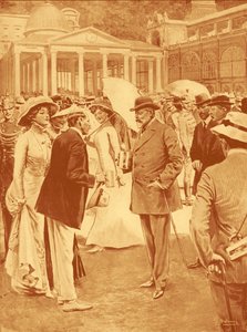 Eduard VII. u pramenů v Mariánských Lázních od Unbekannter Künstler