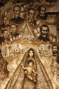 Nástěnná malba Ermitáž, freska v kostele Ermita de la Caridad, Miami, Etats-Unis od Unbekannt