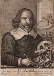 Elias Allen, matematik a výrobce nástrojů, c 1630 od Unbekannt
