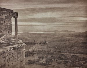 "En Grèce par monts et par vaux" ("V Řecku přes hory a údolí"): Athénské údolí z výšin Propylaje od Unbekannter Künstler
