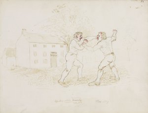 Fighting, Northumberland, c 1805-1820 od Unbekannt