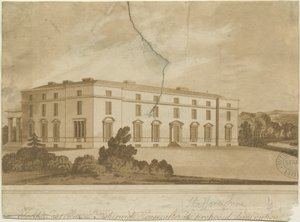 Fisherwick Hall: rytina akvatinty a [? 19. století] od Unbekannt