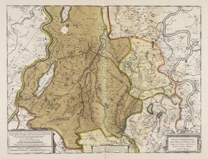 Fossa Eugeniana quae a Rheno ad Mosam duci coepta est anno MDCXXVII ductu comitis Henrici vanden Berge od Unbekannter Künstler