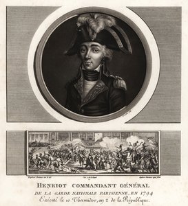 Francois Henriot, vůdce jakobínů, generální velitel pařížské národní gardy, popraven 1794 od Unbekannt