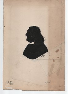 Franz Liszt (1811-1886) (asi 1850, silueta) od Unbekannter Künstler